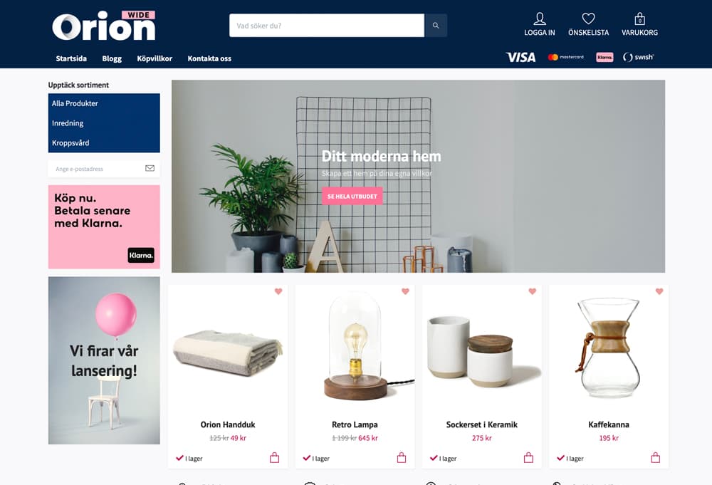 Design theme Orion Wide