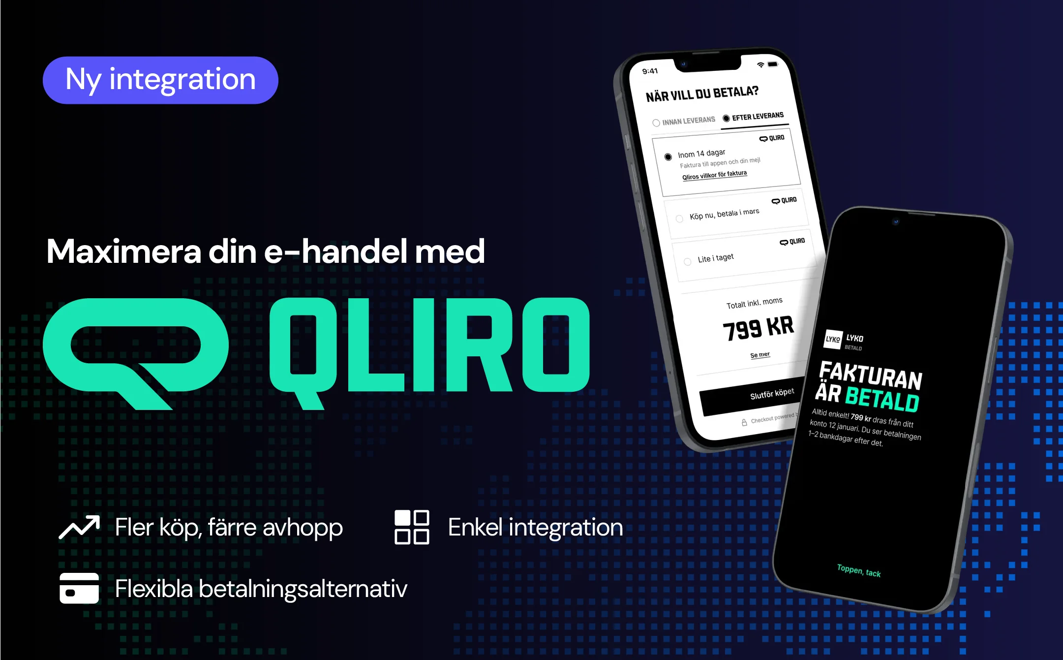 Erbjud dina kunder flexibla betalningsalternativ