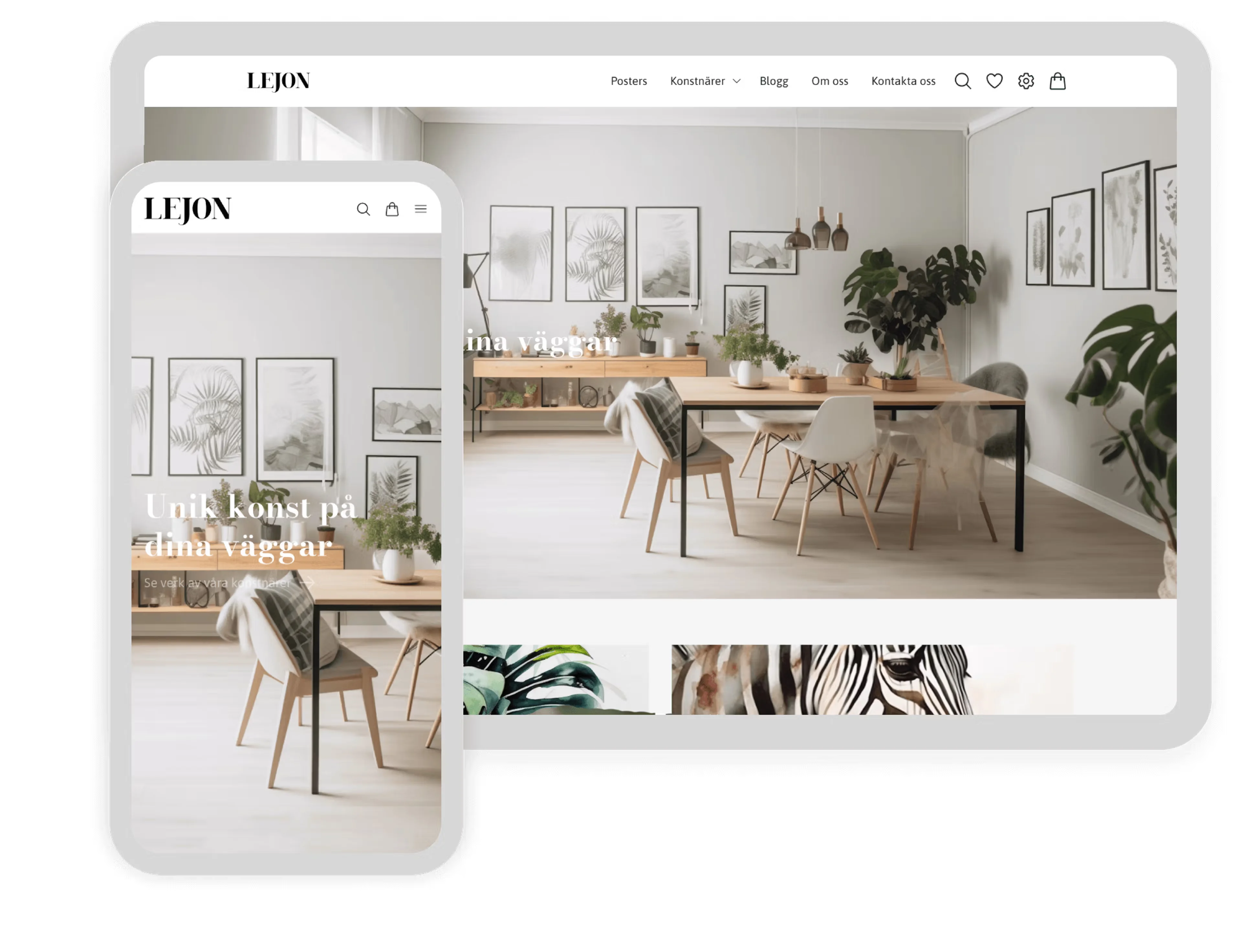 Lejon designskabelon
